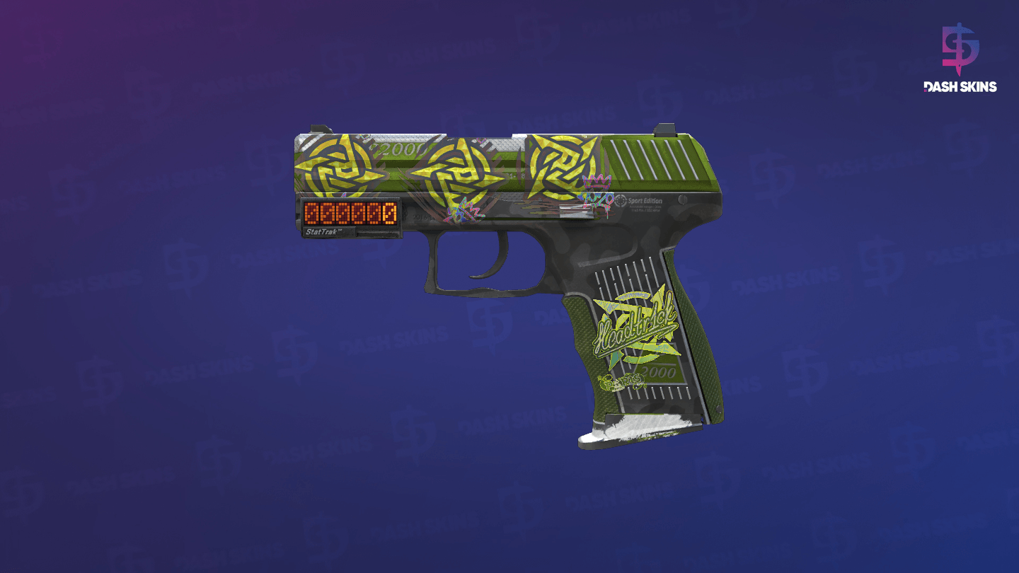 StatTrak™ P2000 | Turf (Well-Worn) Screenshot Playside