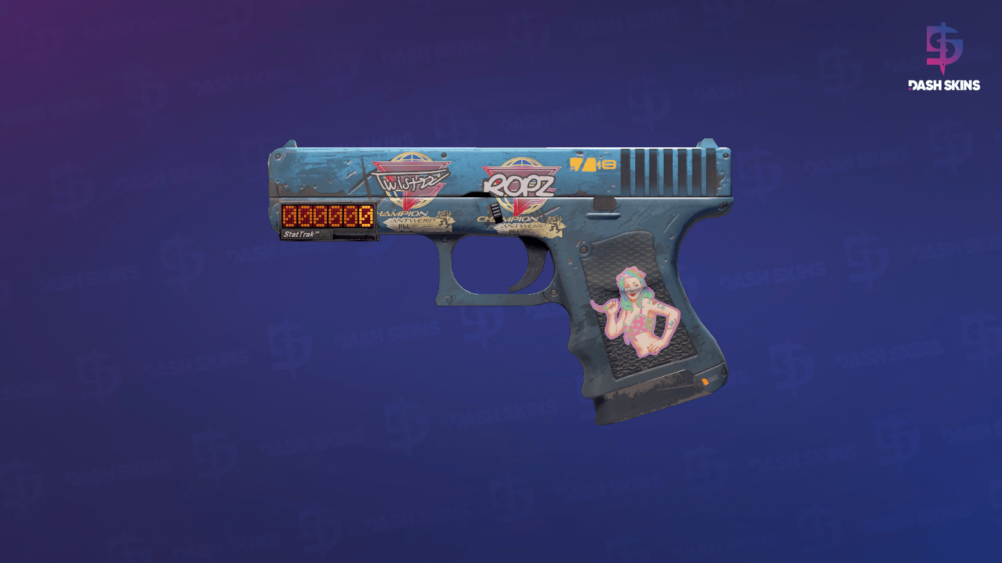 StatTrak™ Glock-18 | Off World (Minimal Wear) Screenshot Playside
