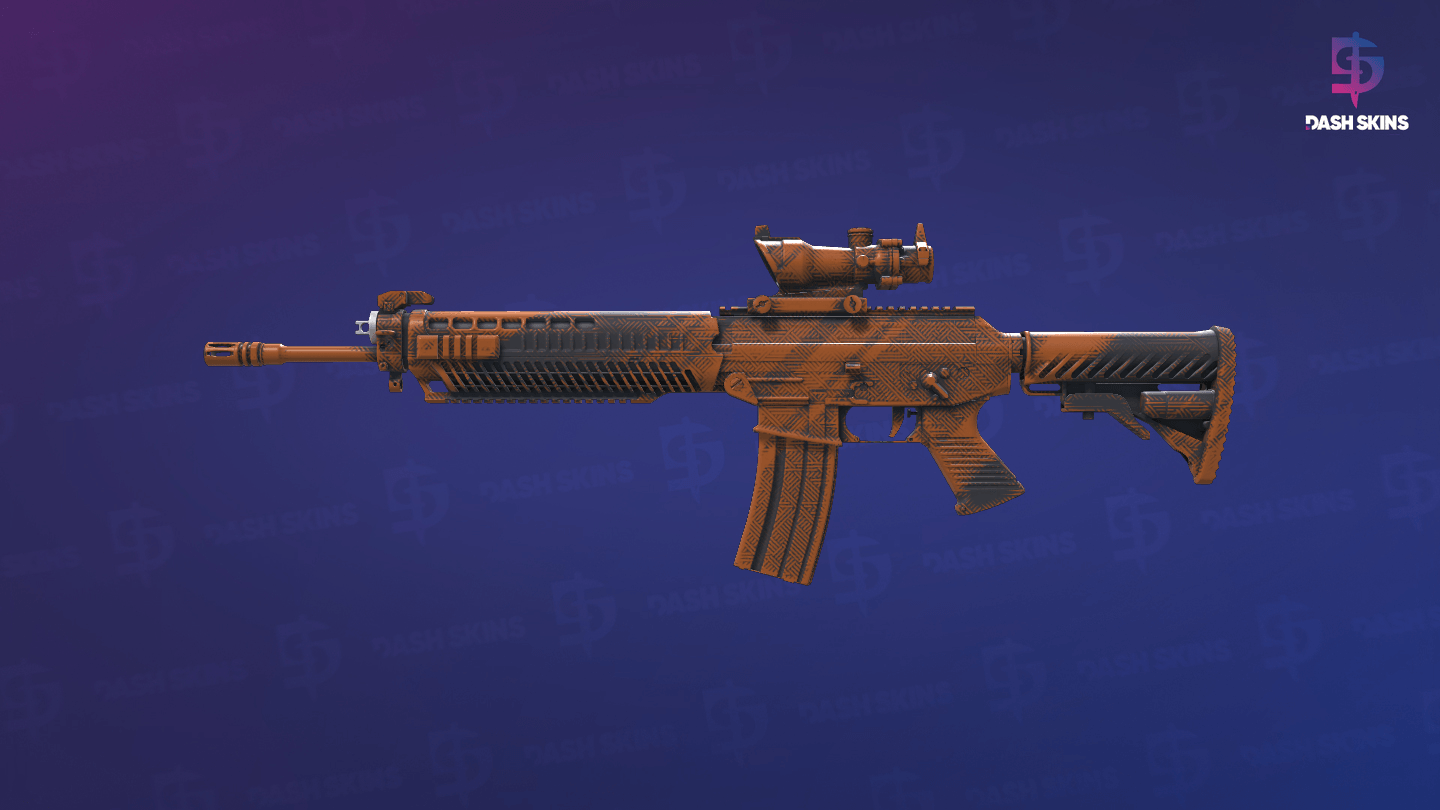 SG 553 | Basket Halftone (Factory New) Screenshot Playside