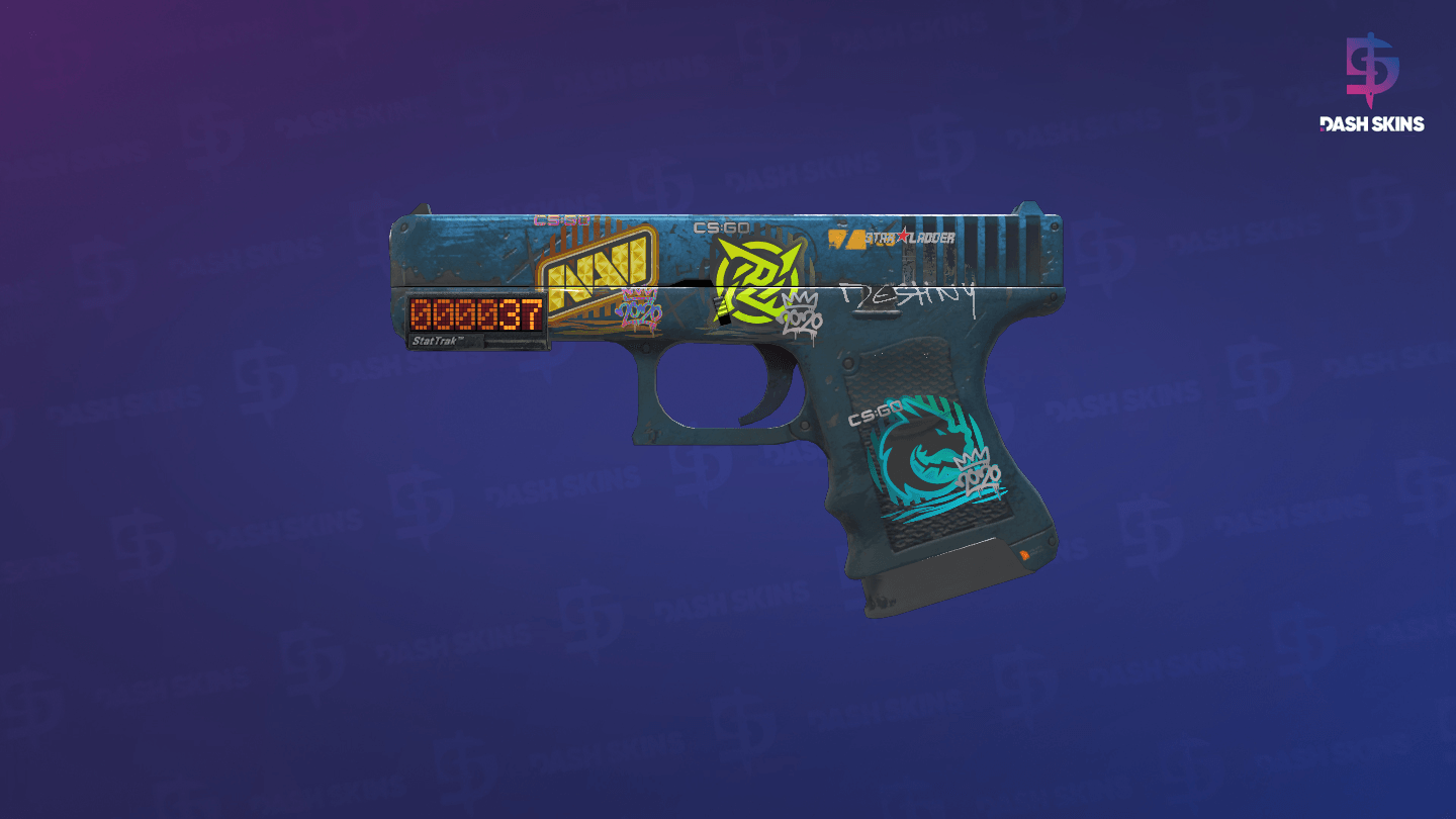 StatTrak™ Glock-18 | Off World (Battle-Scarred) Screenshot Playside