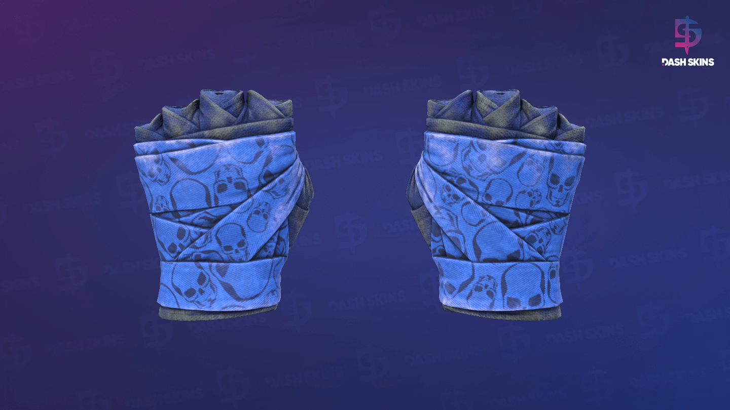 ★ Hand Wraps | Cobalt Skulls (Battle-Scarred) Screenshot Playside