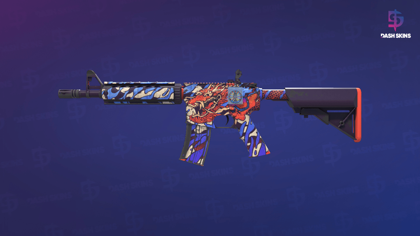 M4A4 | 龍王 (Dragon King) (Minimal Wear) Screenshot Playside