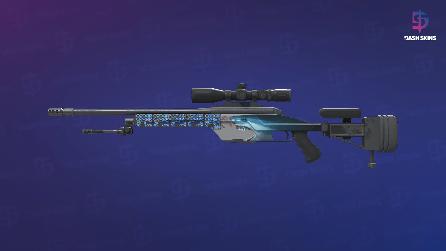 SSG 08 | Blood in the Water (Minimal Wear) Screenshot Playside