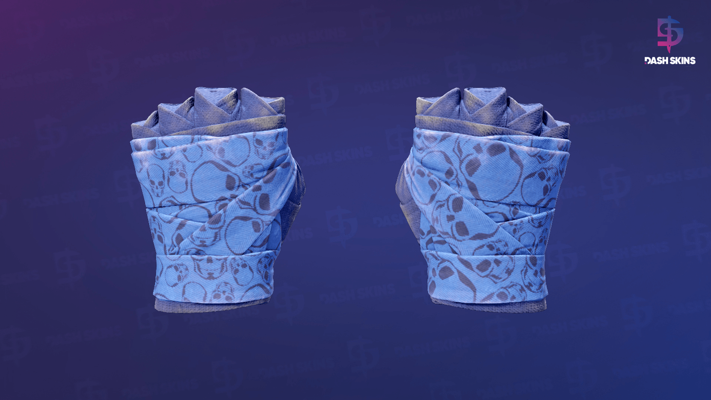 ★ Hand Wraps | Cobalt Skulls (Field-Tested) Screenshot Playside