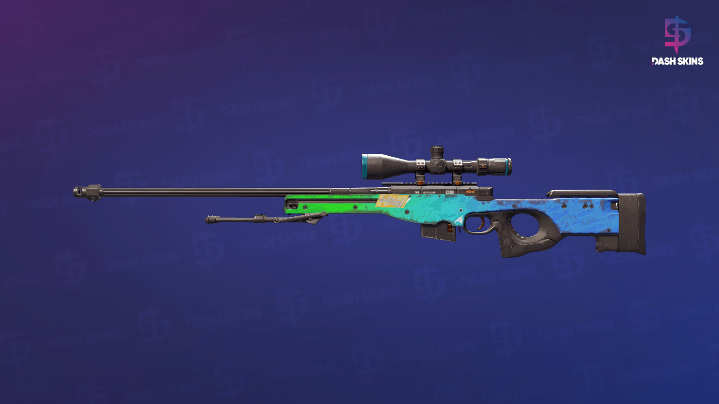 AWP | Ice Coaled (Well-Worn) Screenshot Playside