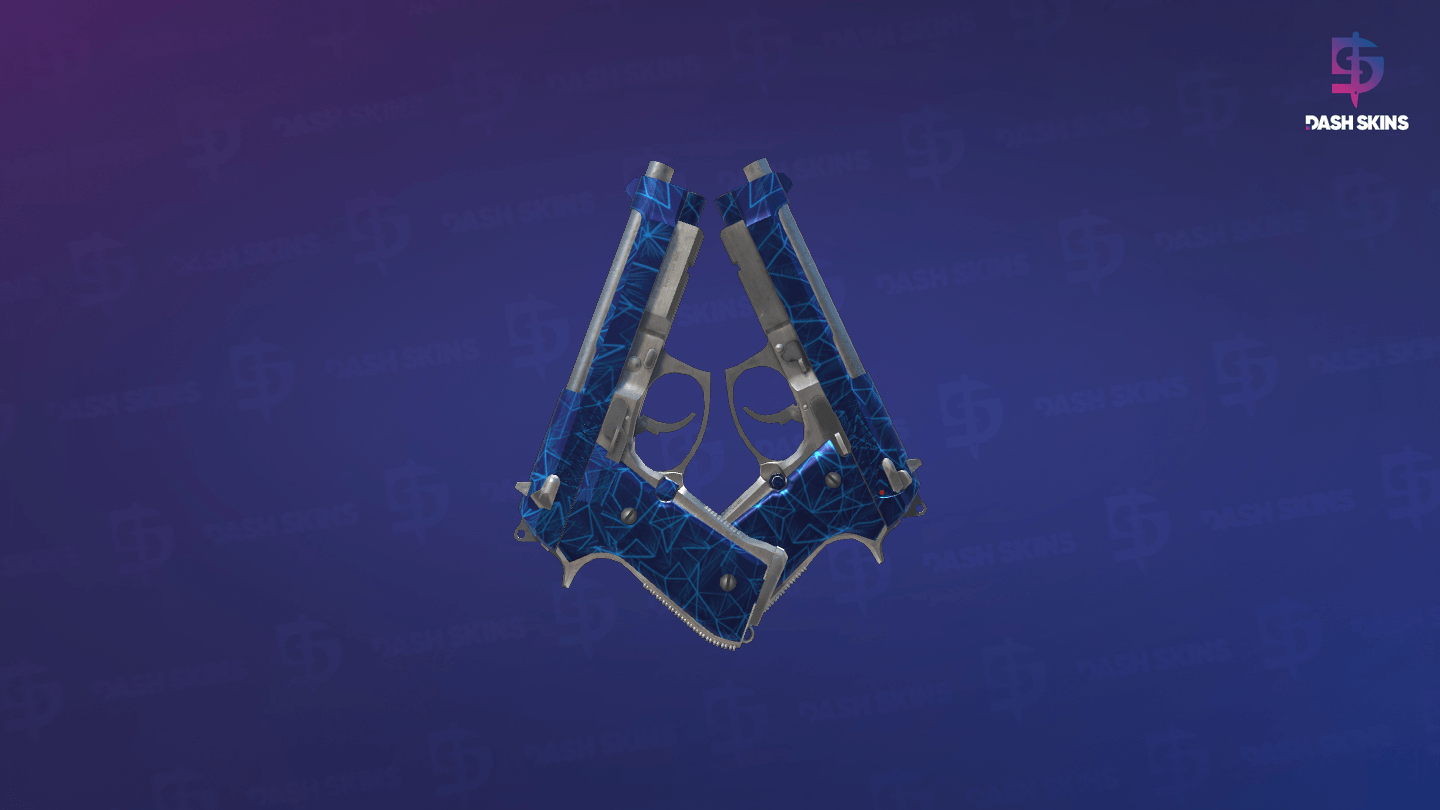 Dual Berettas | Cobalt Quartz (Factory New) Screenshot Playside