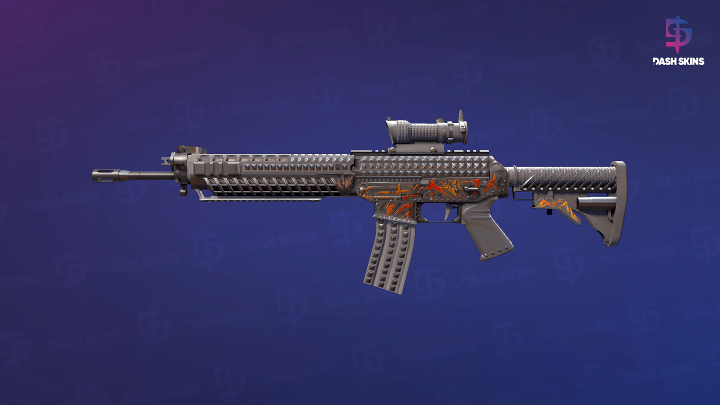 SG 553 | Heavy Metal (Minimal Wear) Screenshot Playside