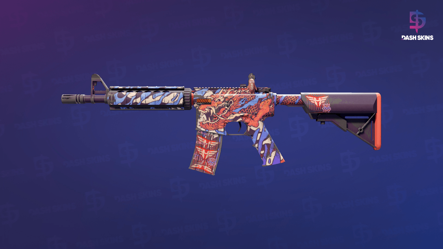 StatTrak™ M4A4 | 龍王 (Dragon King) (Field-Tested) Screenshot Playside