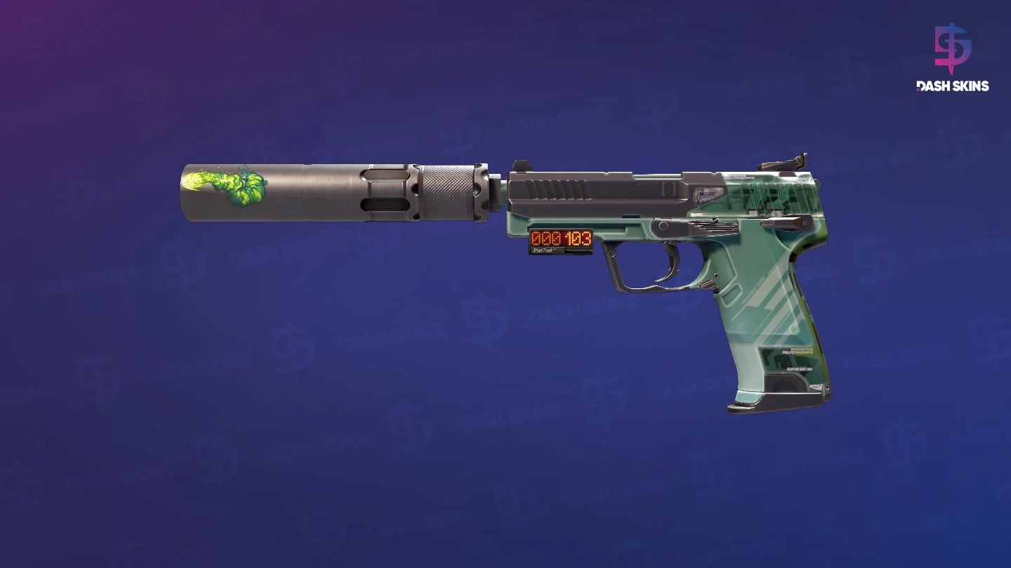 StatTrak™ USP-S | PC-GRN (Minimal Wear) Screenshot Playside
