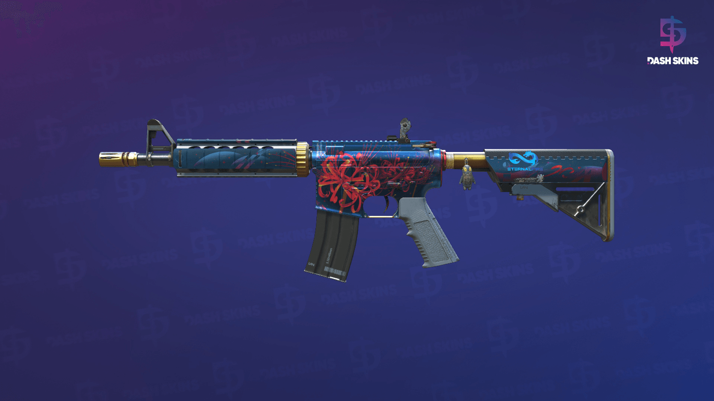 M4A4 | Spider Lily (Minimal Wear) Screenshot Playside