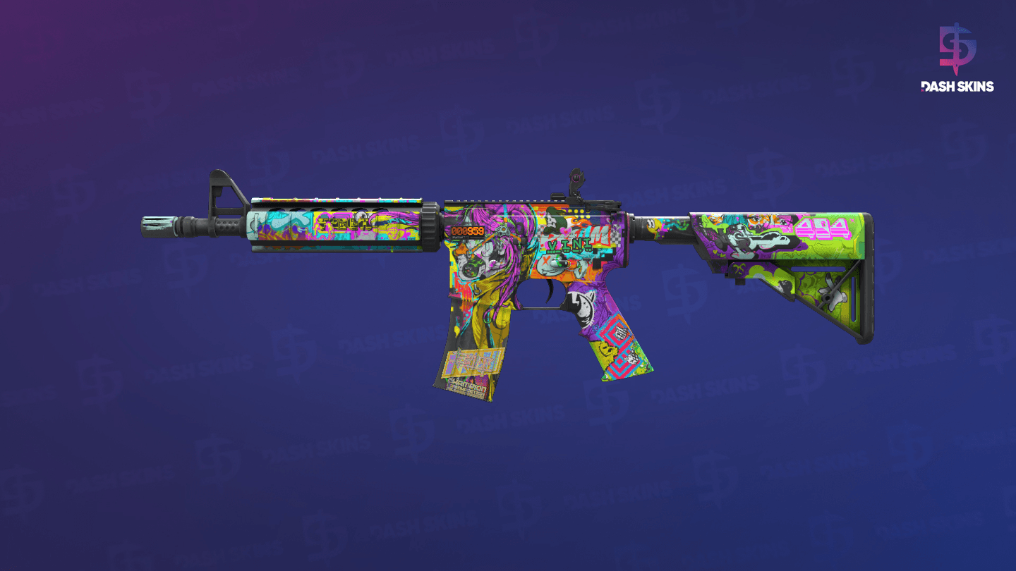 StatTrak™ M4A4 | In Living Color (Field-Tested) Screenshot Playside