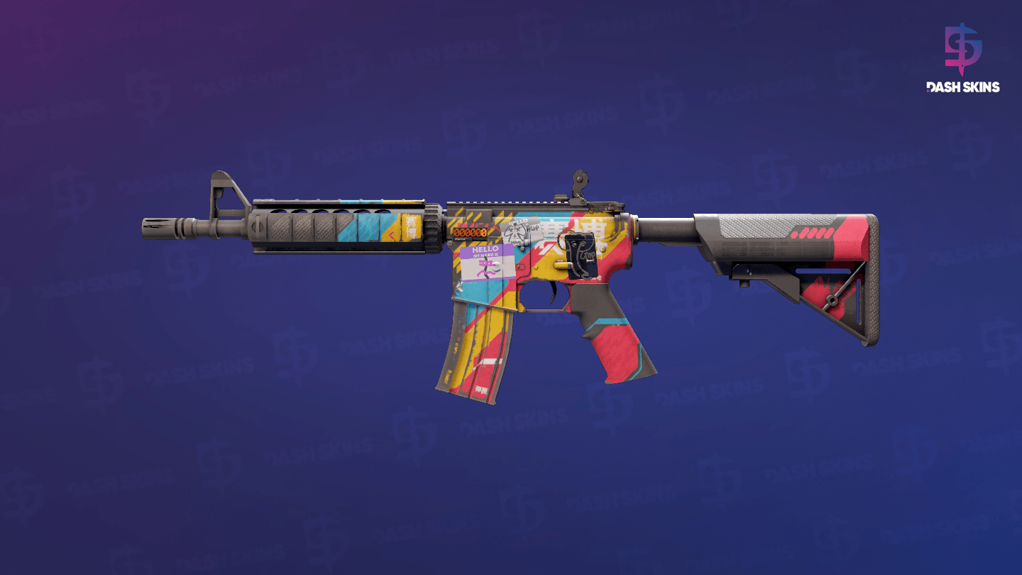 StatTrak™ M4A4 | Cyber Security (Battle-Scarred) Screenshot Playside