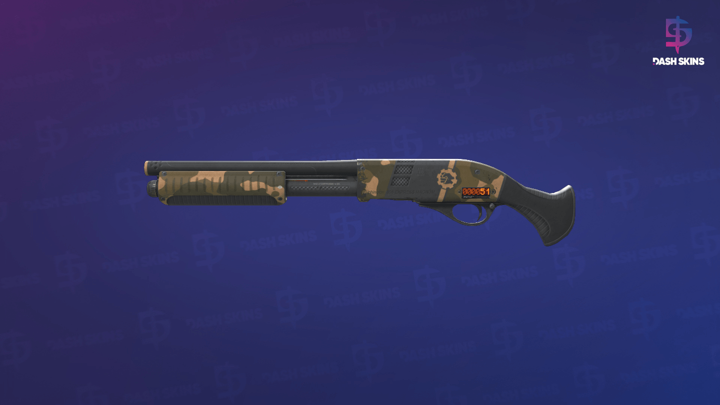 StatTrak™ Sawed-Off | Black Sand (Well-Worn) Screenshot Playside