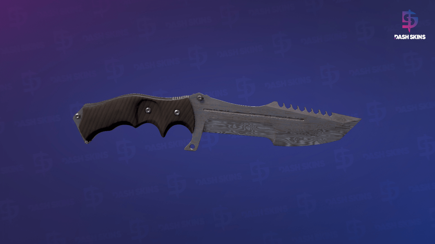 ★ Huntsman Knife | Damascus Steel (Well-Worn) Screenshot Playside