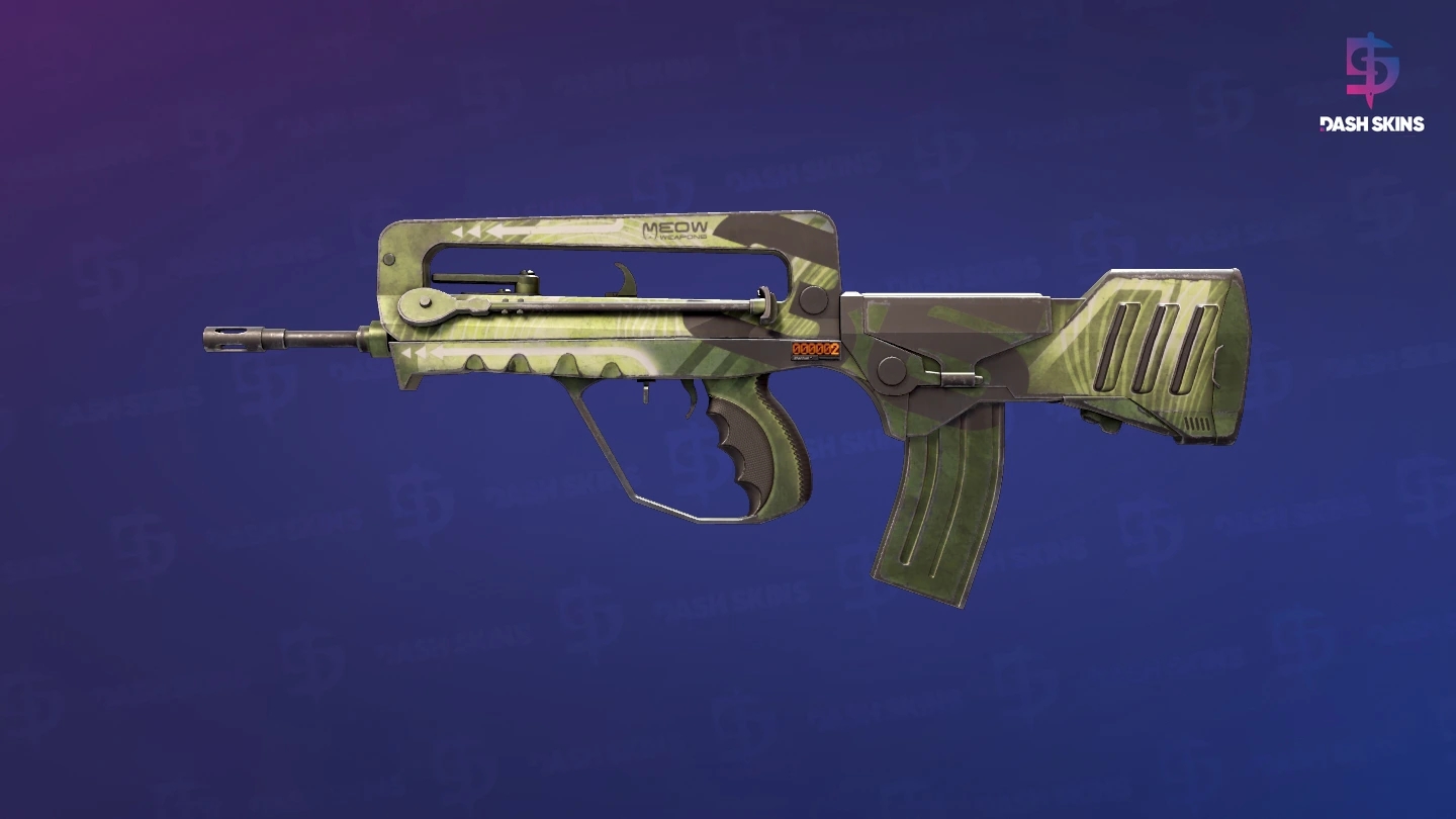 StatTrak™ FAMAS | Meow 36 (Minimal Wear) Screenshot Playside