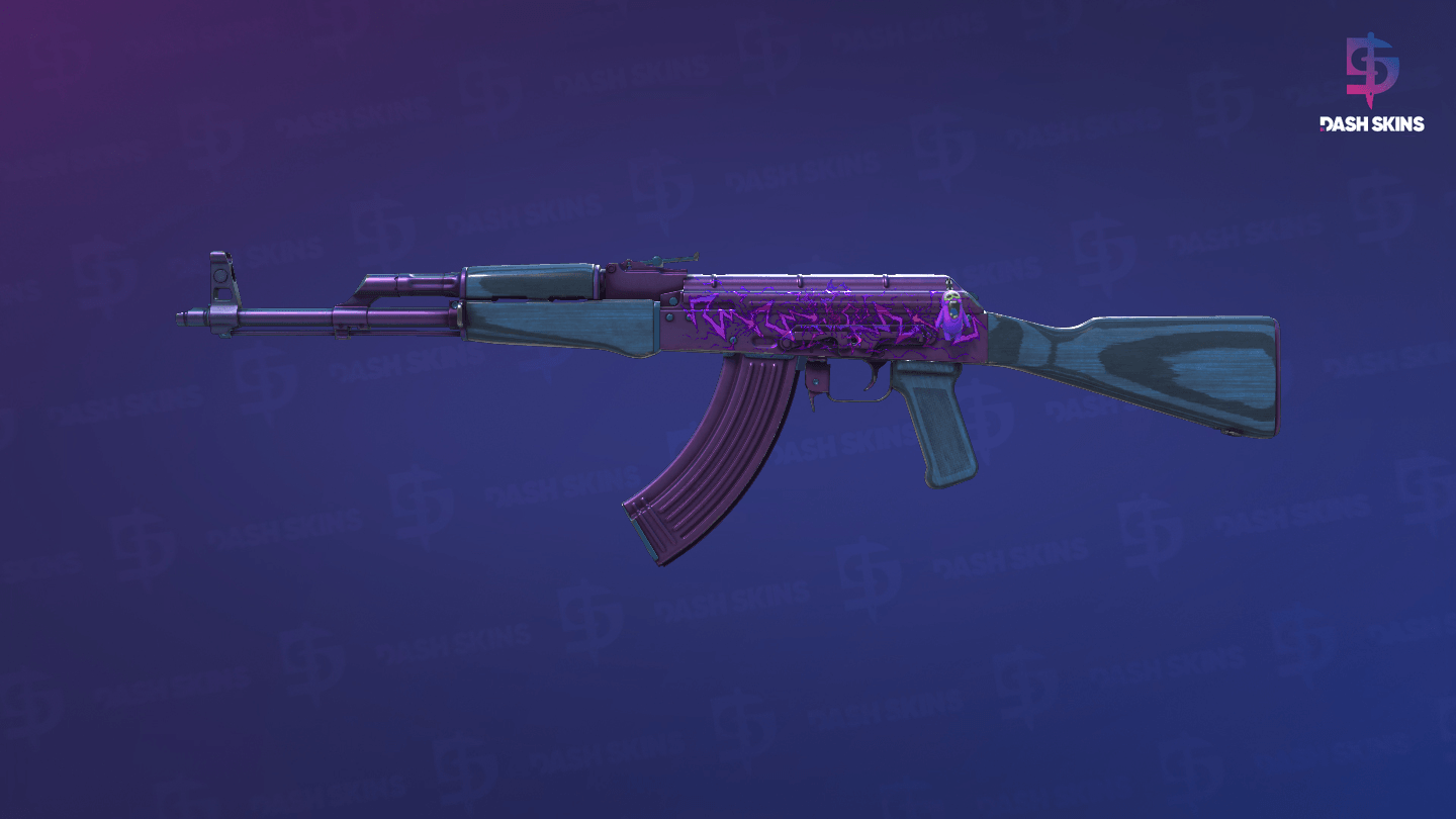 AK-47 | Midnight Laminate (Minimal Wear) Screenshot Playside