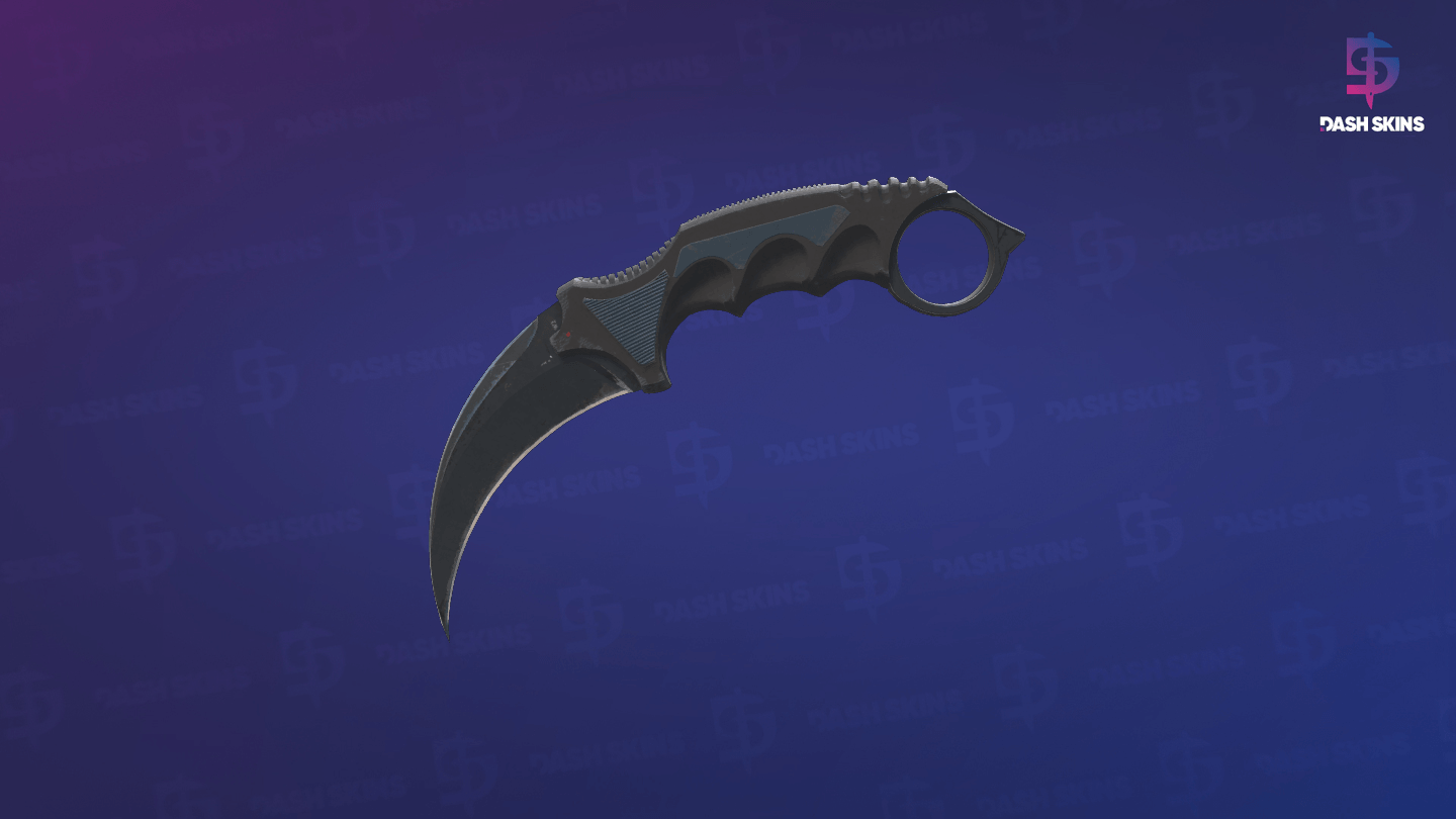 ★ StatTrak™ Karambit | Night (Well-Worn) Screenshot Playside