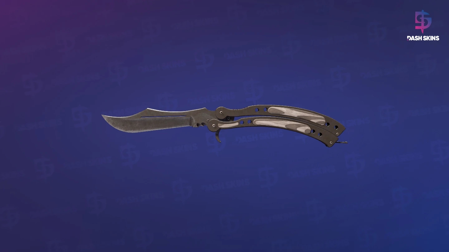 ★ Butterfly Knife | Black Laminate (Well-Worn) Screenshot Playside