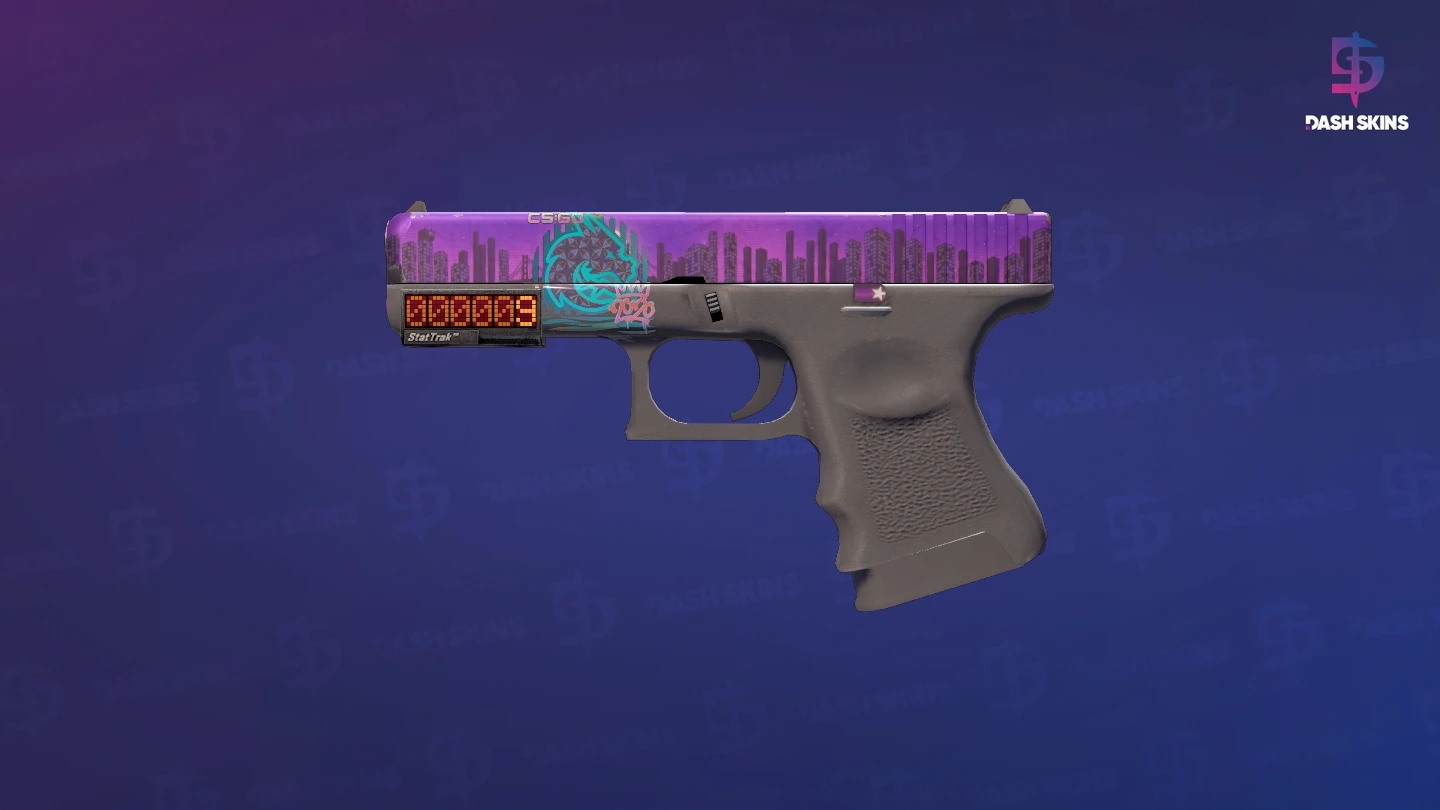 StatTrak™ Glock-18 | Moonrise (Field-Tested) Screenshot Playside