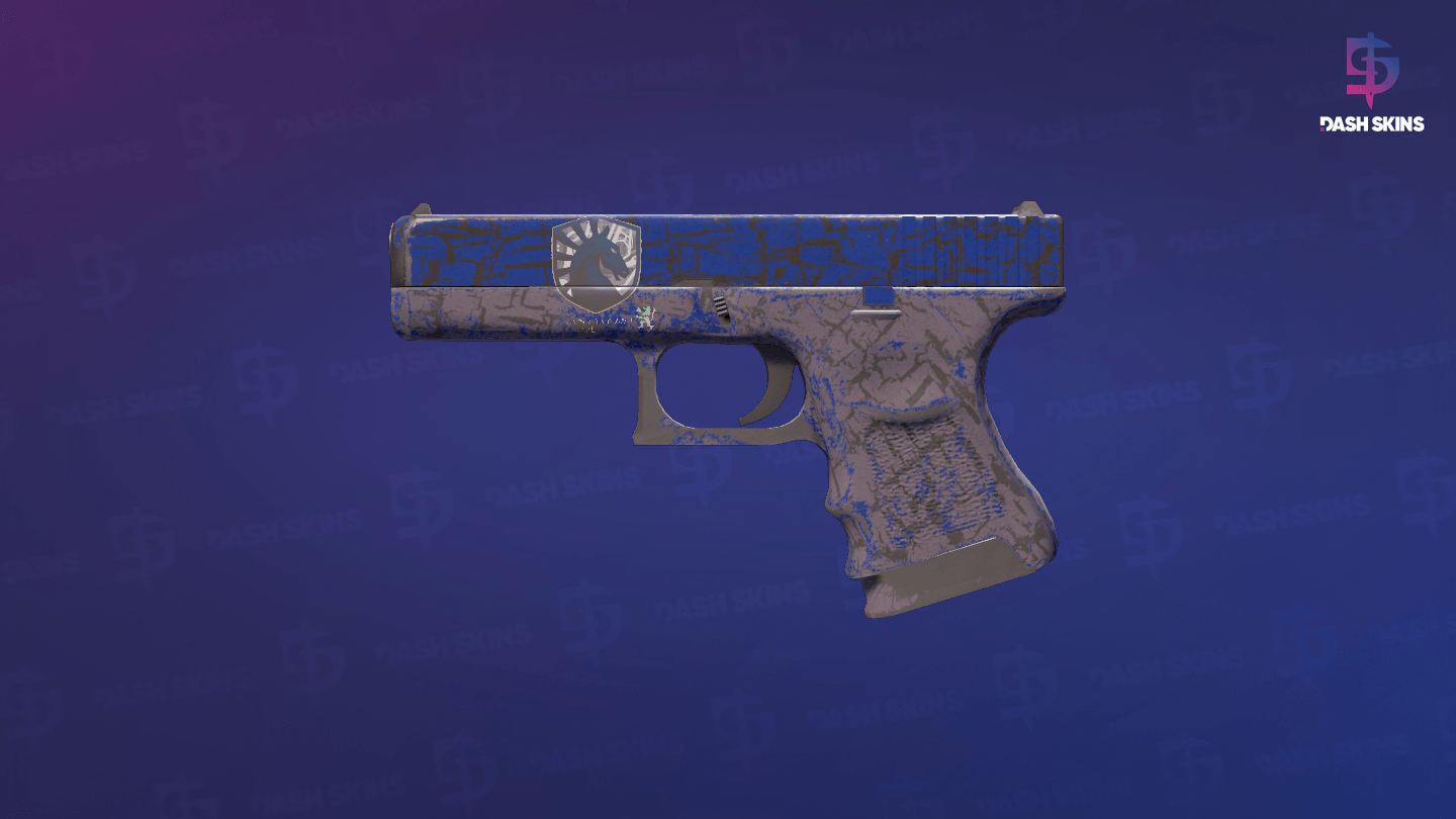 Glock-18 | Blue Fissure (Well-Worn) Screenshot Playside