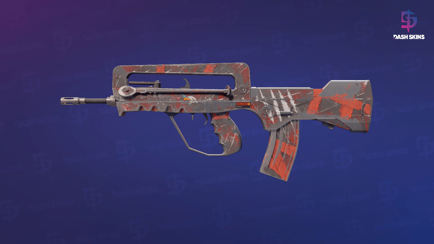 StatTrak™ FAMAS | Survivor Z (Battle-Scarred) Screenshot Playside