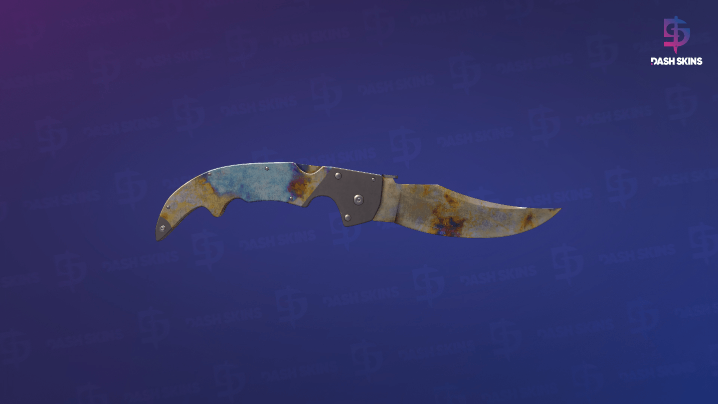 ★ Falchion Knife | Case Hardened (Well-Worn) Screenshot Playside