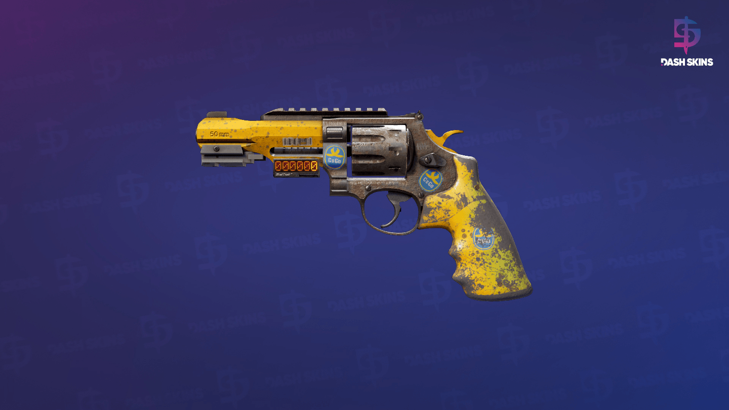 StatTrak™ R8 Revolver | Banana Cannon (Well-Worn) Screenshot Playside