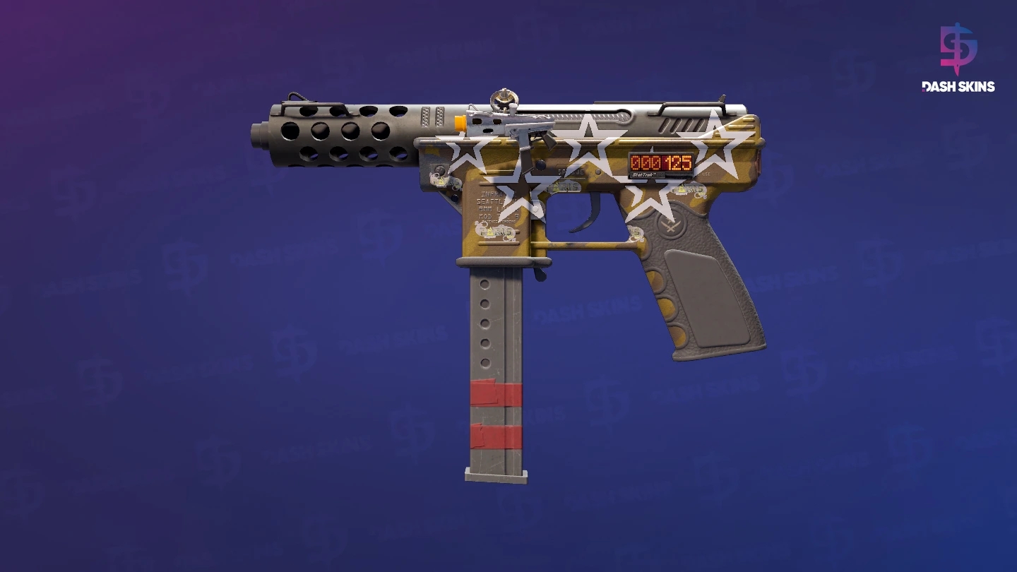 StatTrak™ Tec-9 | Brother (Well-Worn) Screenshot Playside