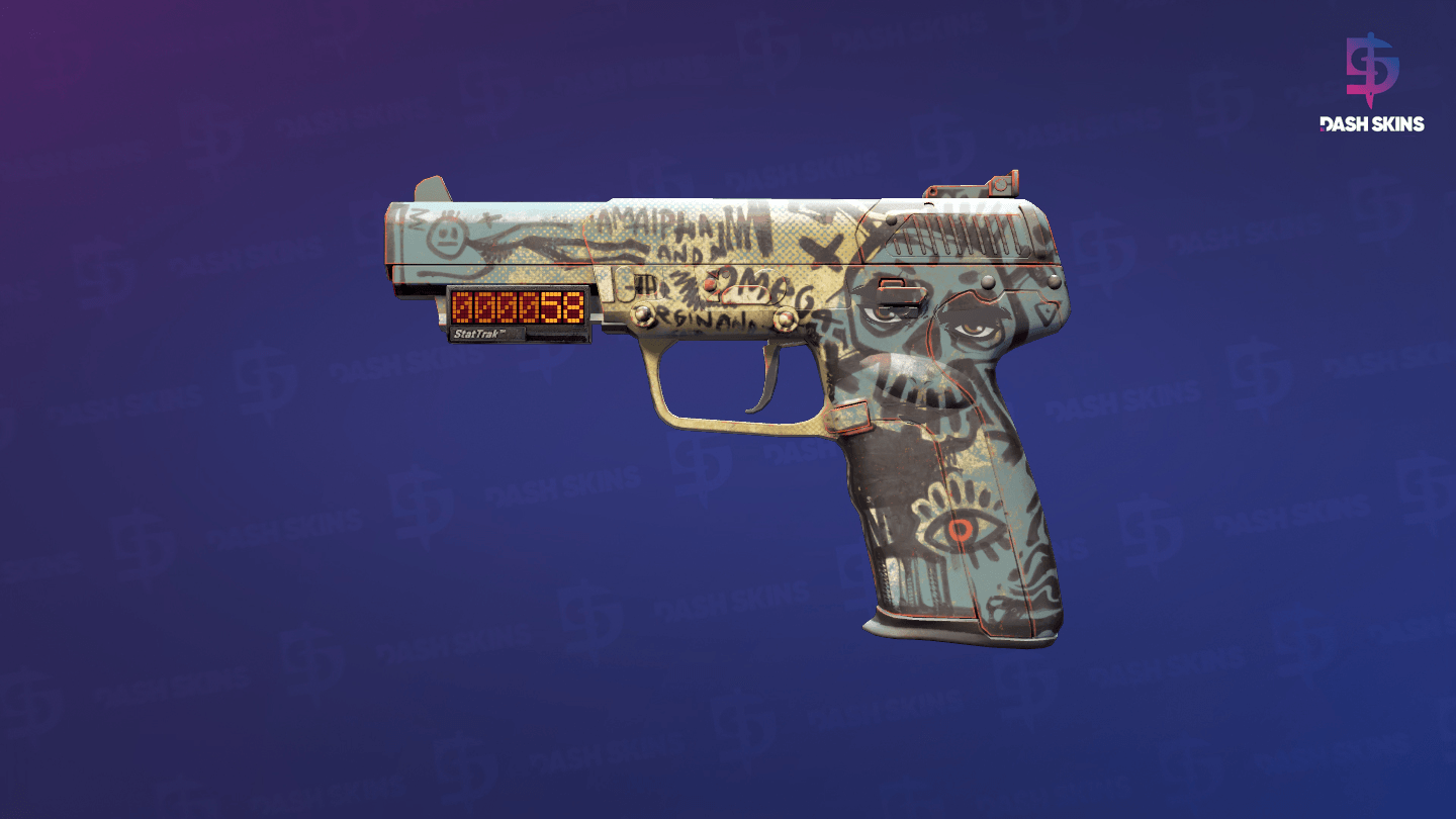 StatTrak™ Five-SeveN | Scrawl (Factory New) Screenshot Playside