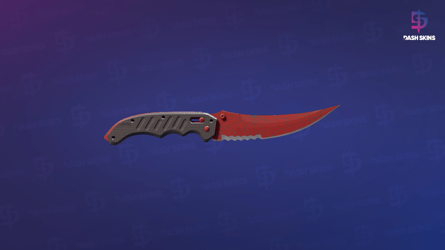 ★ Flip Knife | Crimson Web (Minimal Wear) Screenshot Playside