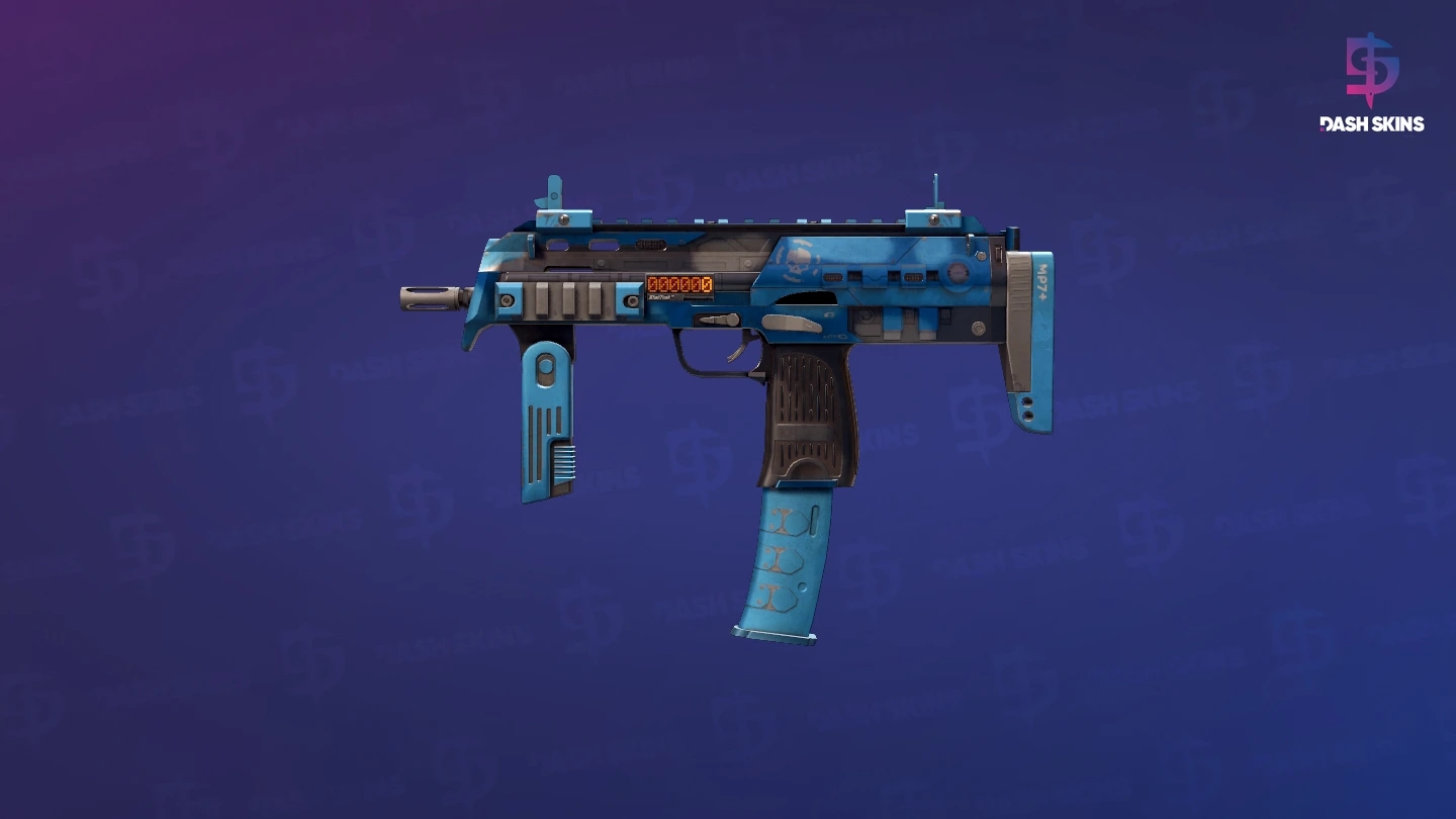 StatTrak™ MP7 | Cirrus (Well-Worn) Screenshot Playside