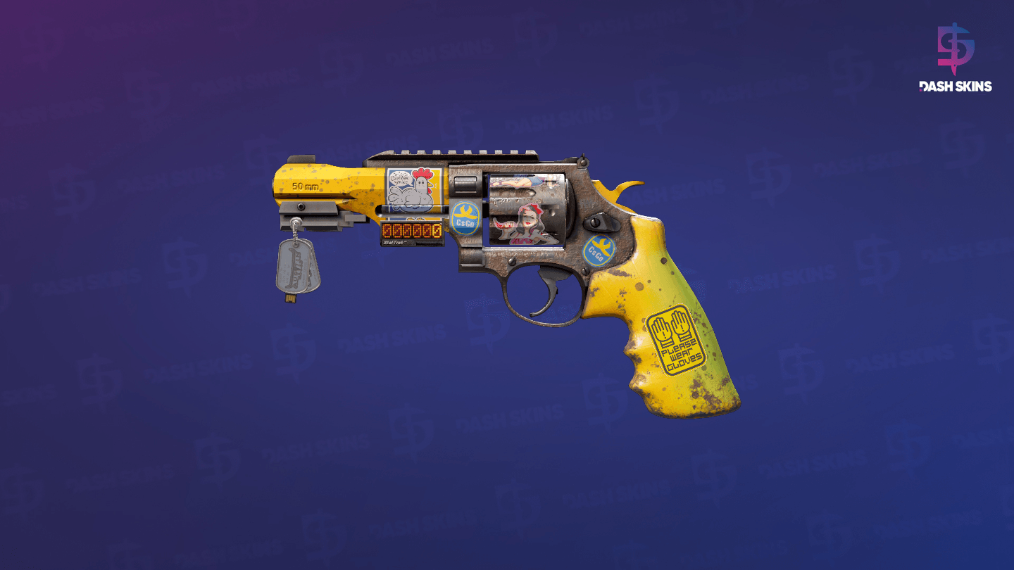 StatTrak™ R8 Revolver | Banana Cannon (Minimal Wear) Screenshot Playside