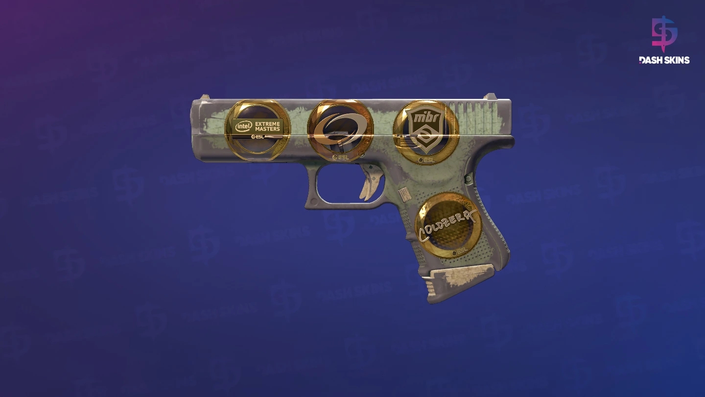 Souvenir Glock-18 | Groundwater (Battle-Scarred) Screenshot Playside