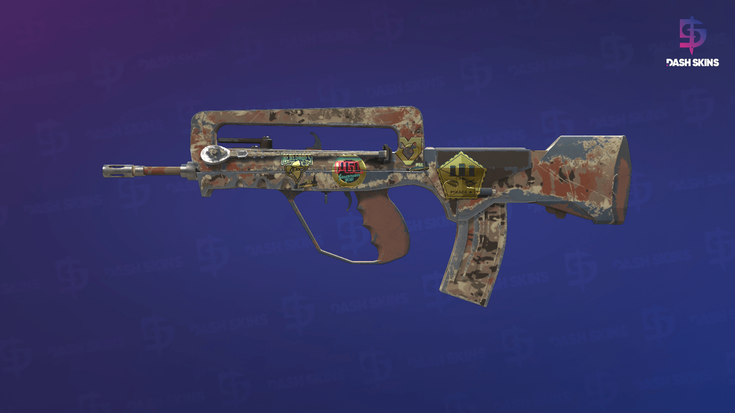 Souvenir FAMAS | CaliCamo (Field-Tested) Screenshot Playside