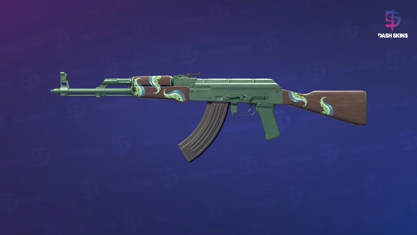 AK-47 | Wintergreen (Minimal Wear) Screenshot Playside