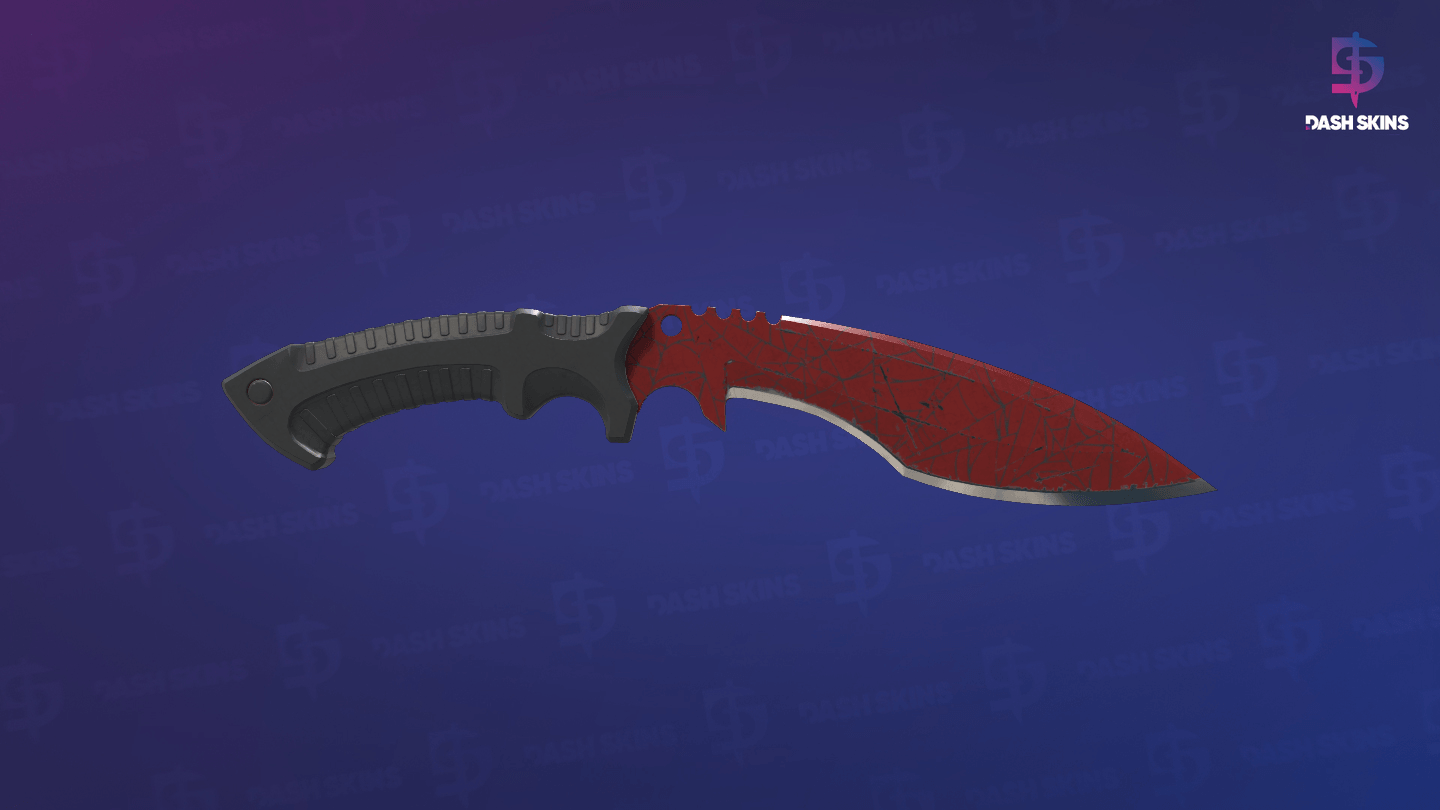 ★ Kukri Knife | Crimson Web (Well-Worn) Screenshot Playside