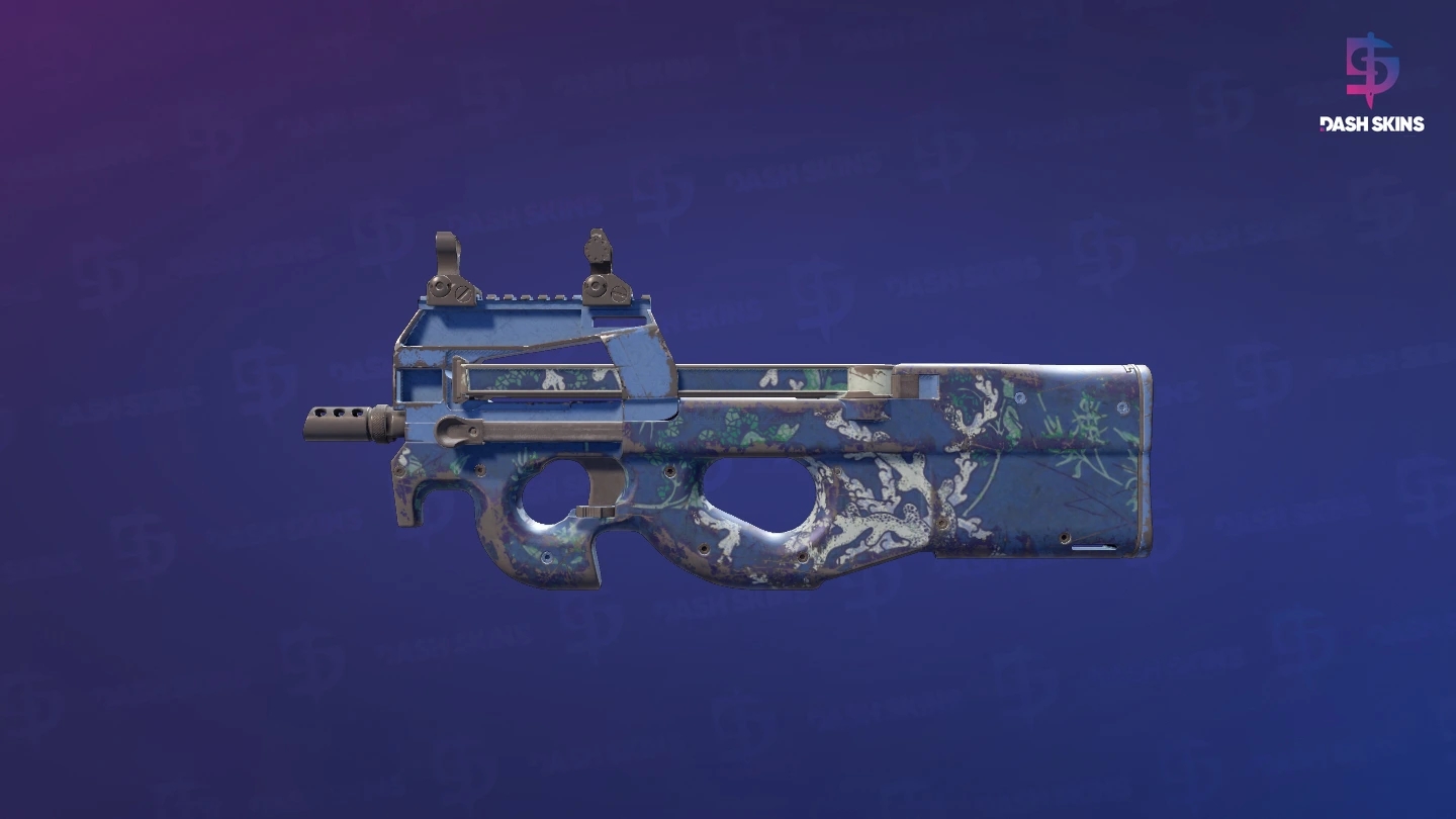 P90 | Reef Grief (Well-Worn) Screenshot Playside