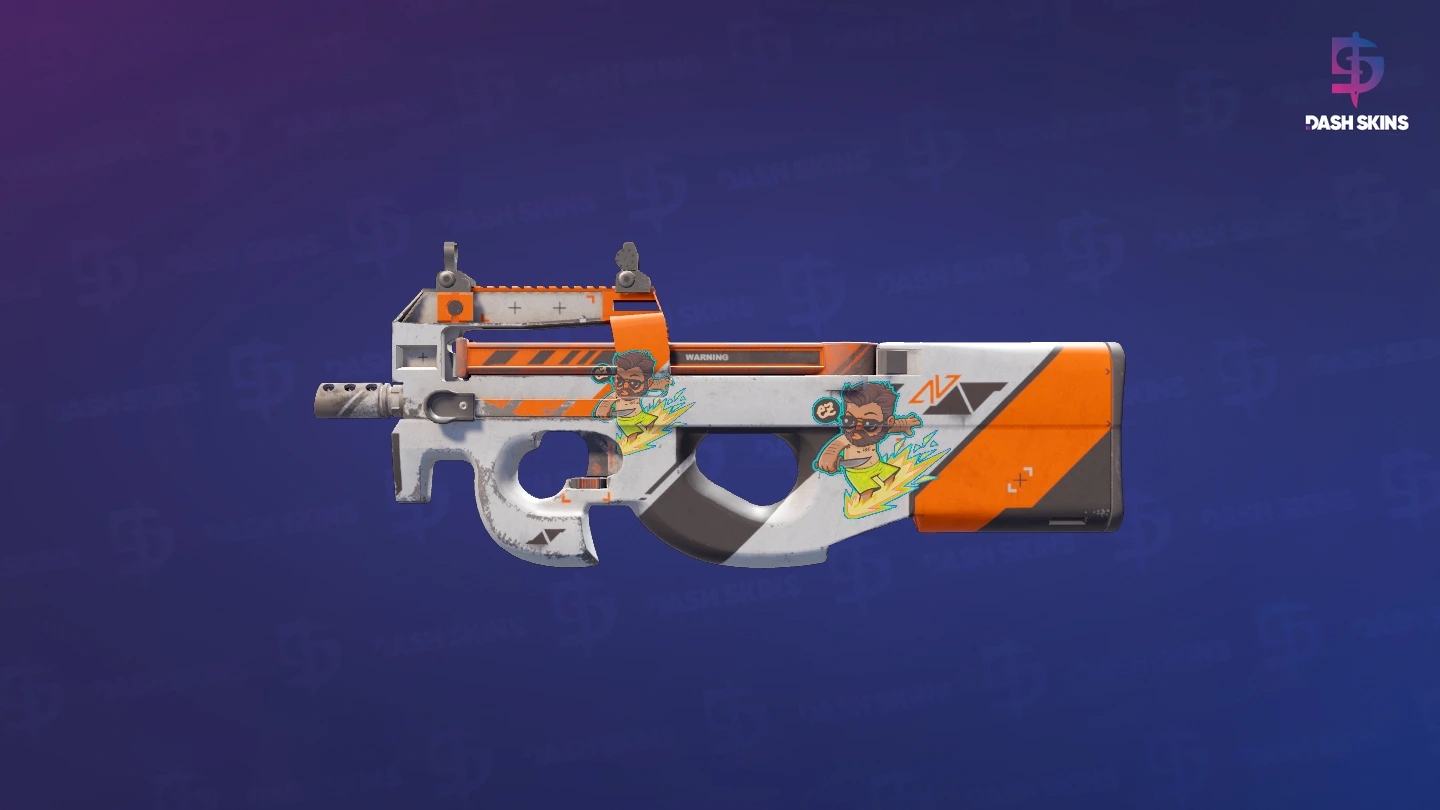 P90 | Asiimov (Well-Worn) Screenshot Playside