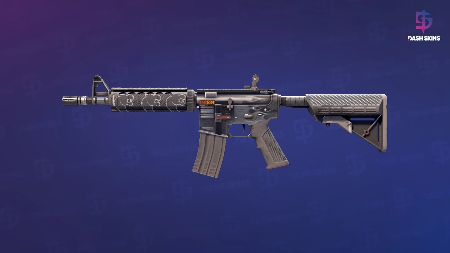 StatTrak™ M4A4 | Magnesium (Well-Worn) Screenshot Playside