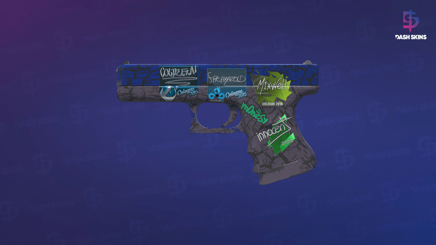 Glock-18 | Blue Fissure (Minimal Wear) Screenshot Playside