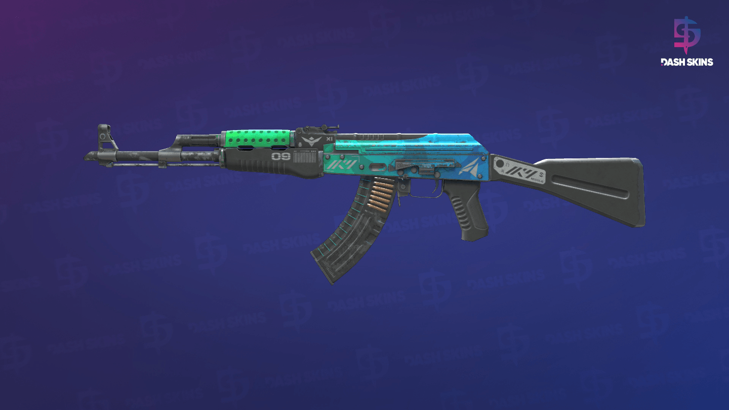 AK-47 | Ice Coaled (Battle-Scarred) Screenshot Playside