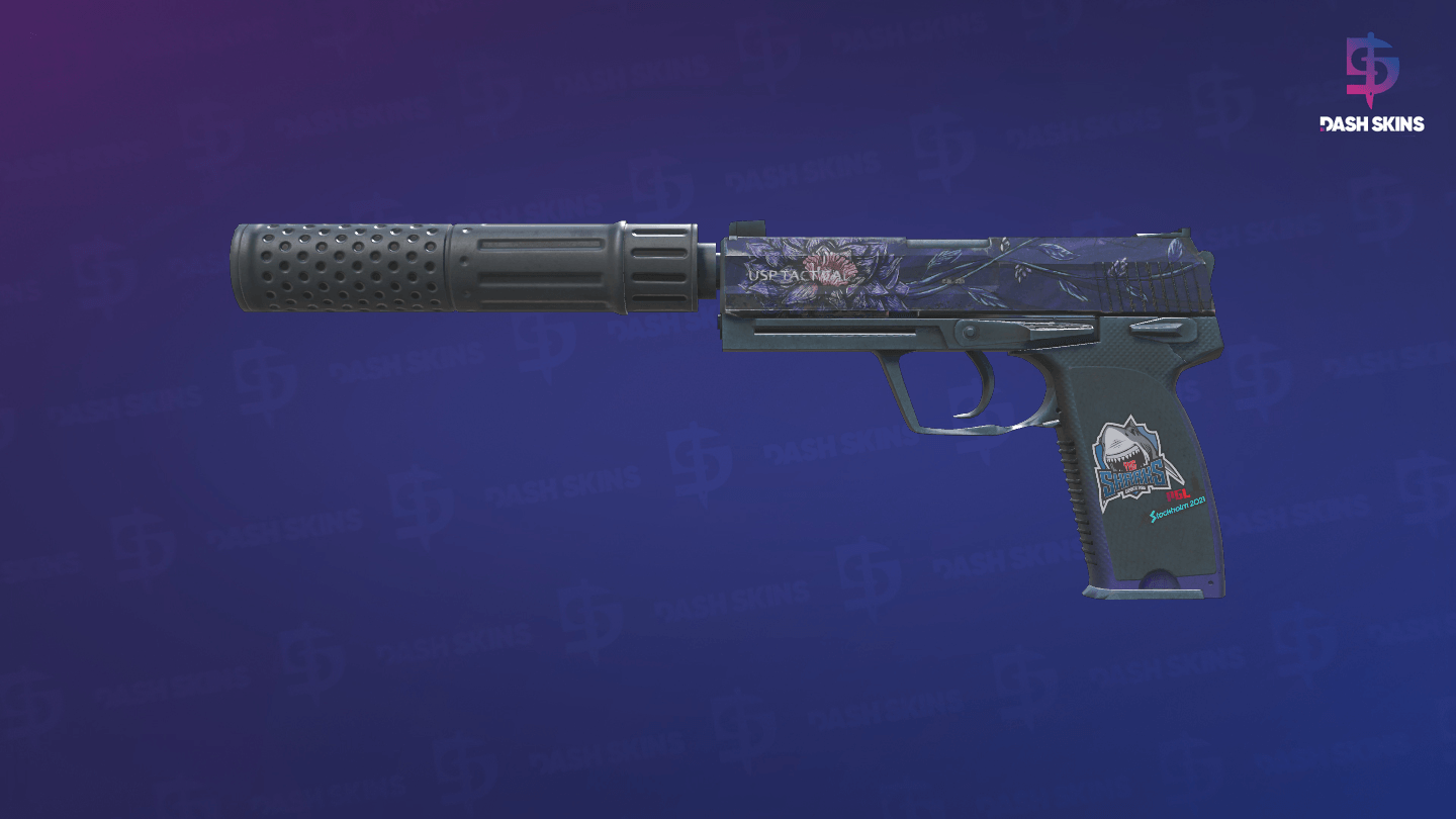 USP-S | Black Lotus (Battle-Scarred) Screenshot Playside