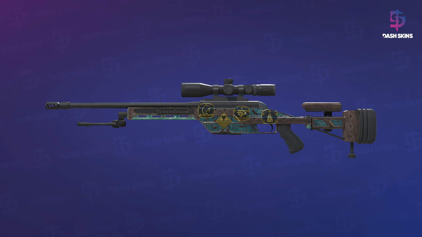 Souvenir SSG 08 | Azure Glyph (Minimal Wear) Screenshot Playside