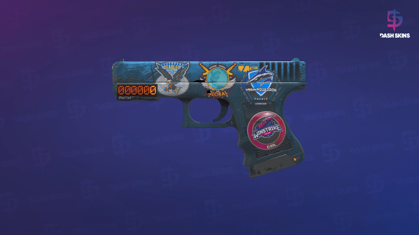 StatTrak™ Glock-18 | Off World (Well-Worn) Screenshot Playside