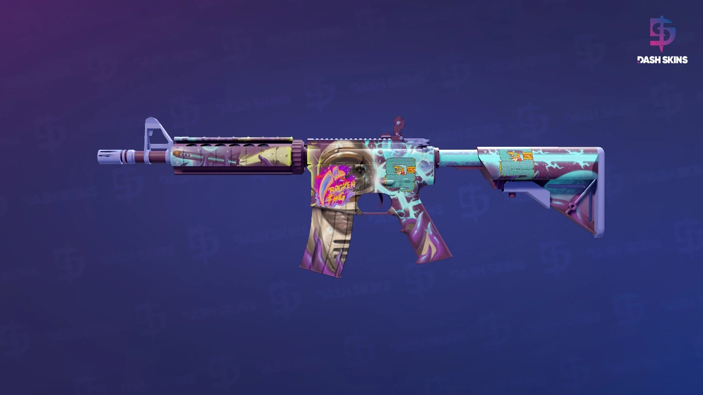 M4A4 | Desolate Space (Minimal Wear) Screenshot Playside
