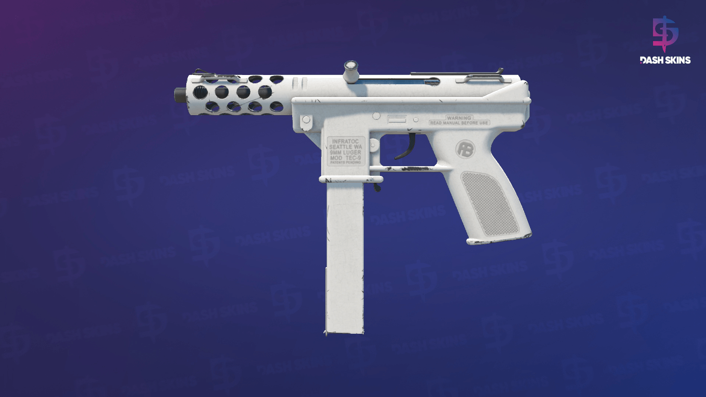 Tec-9 | Whiteout (Minimal Wear) Screenshot Playside