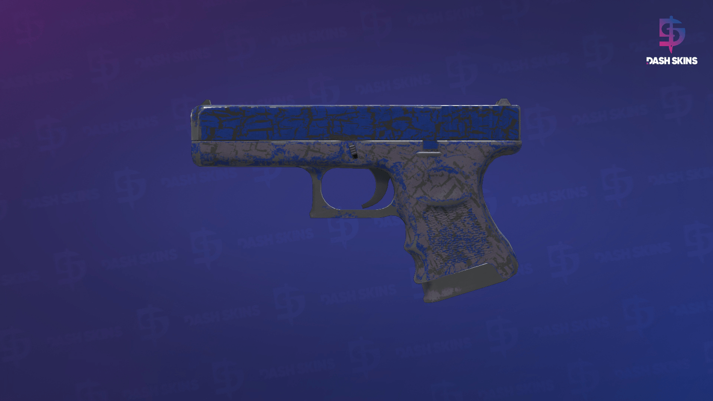 Glock-18 | Blue Fissure (Well-Worn) Screenshot Playside