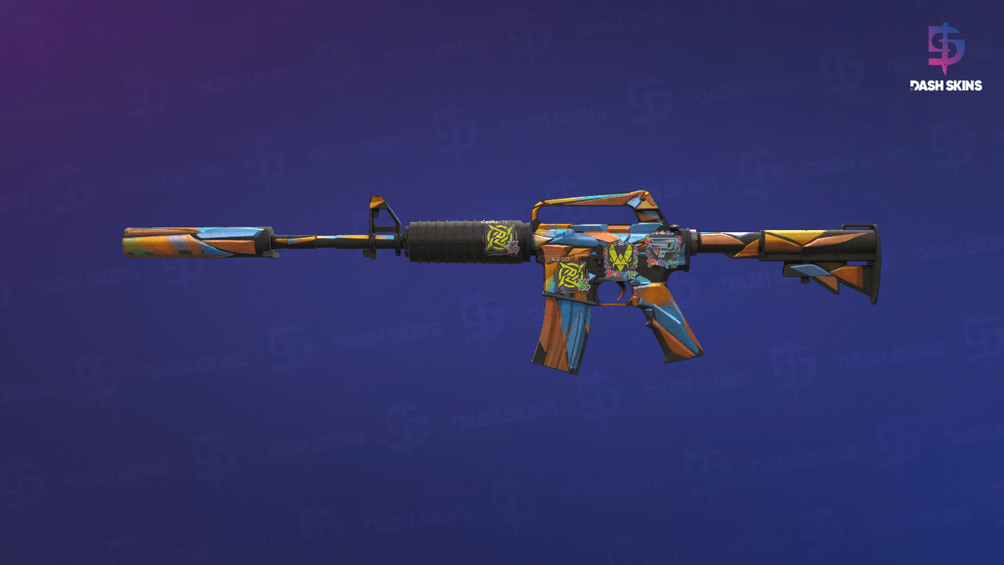M4A1-S | Leaded Glass (Well-Worn) Screenshot Playside