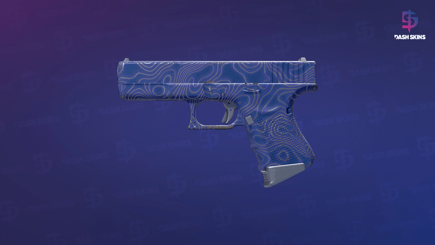 Glock-18 | Ocean Topo (Minimal Wear) Screenshot Playside
