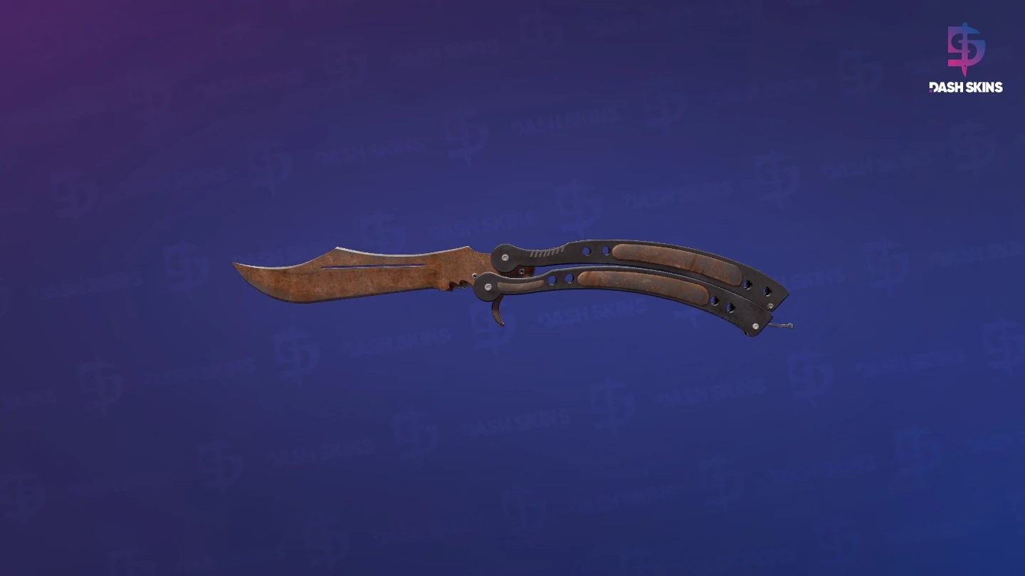 ★ Butterfly Knife | Rust Coat (Battle-Scarred) Screenshot Playside